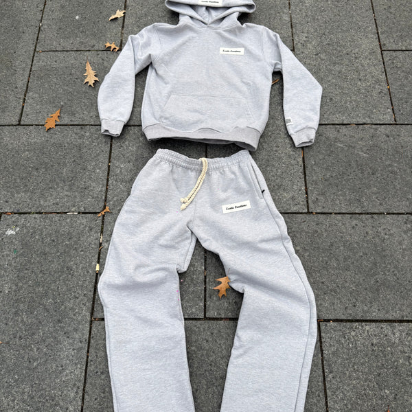Heather Grey Rubr Baggy Set