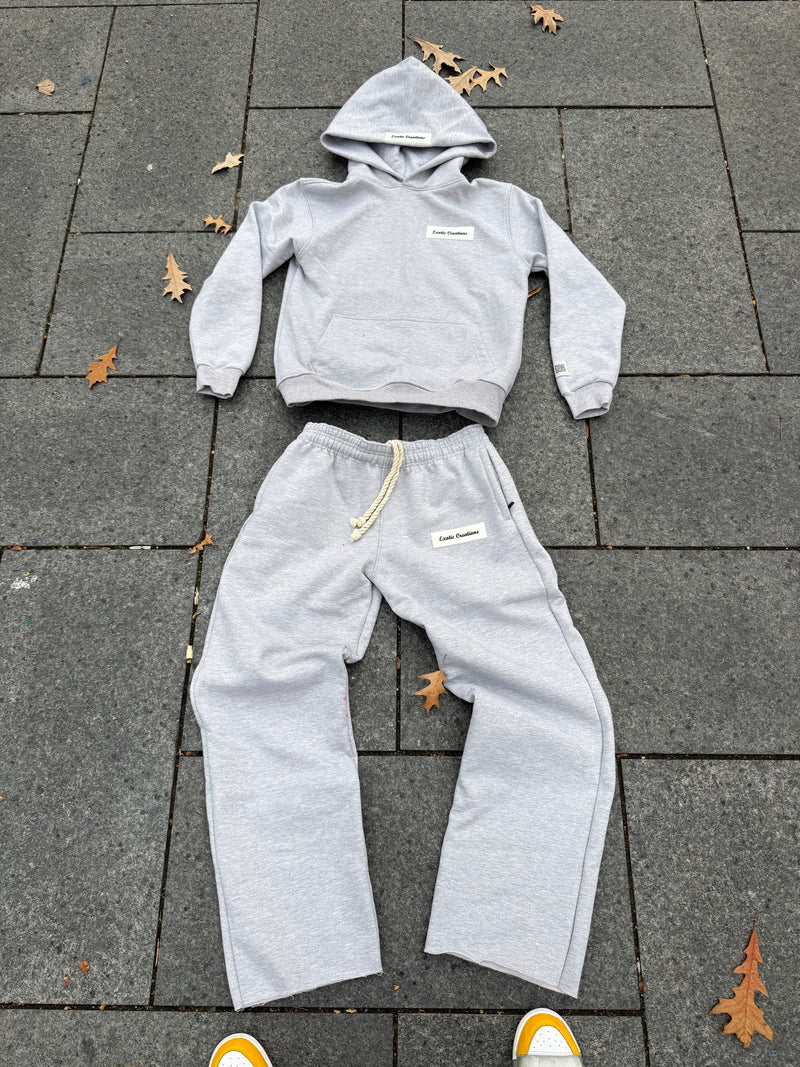 Heather Grey Rubr Baggy Set