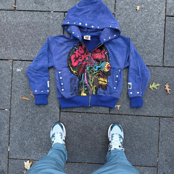 Blueberry Brainiac Zip-Up