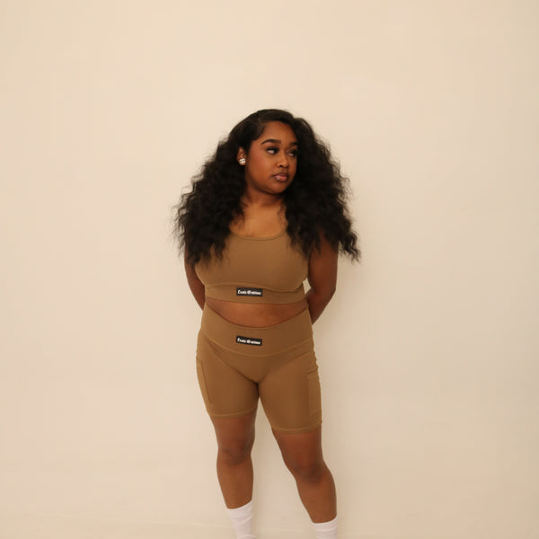 Khaki Women’s Workout Set