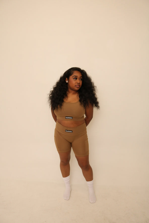 Khaki Women’s Workout Set