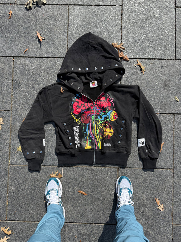 Black Brainiac Zip-Up