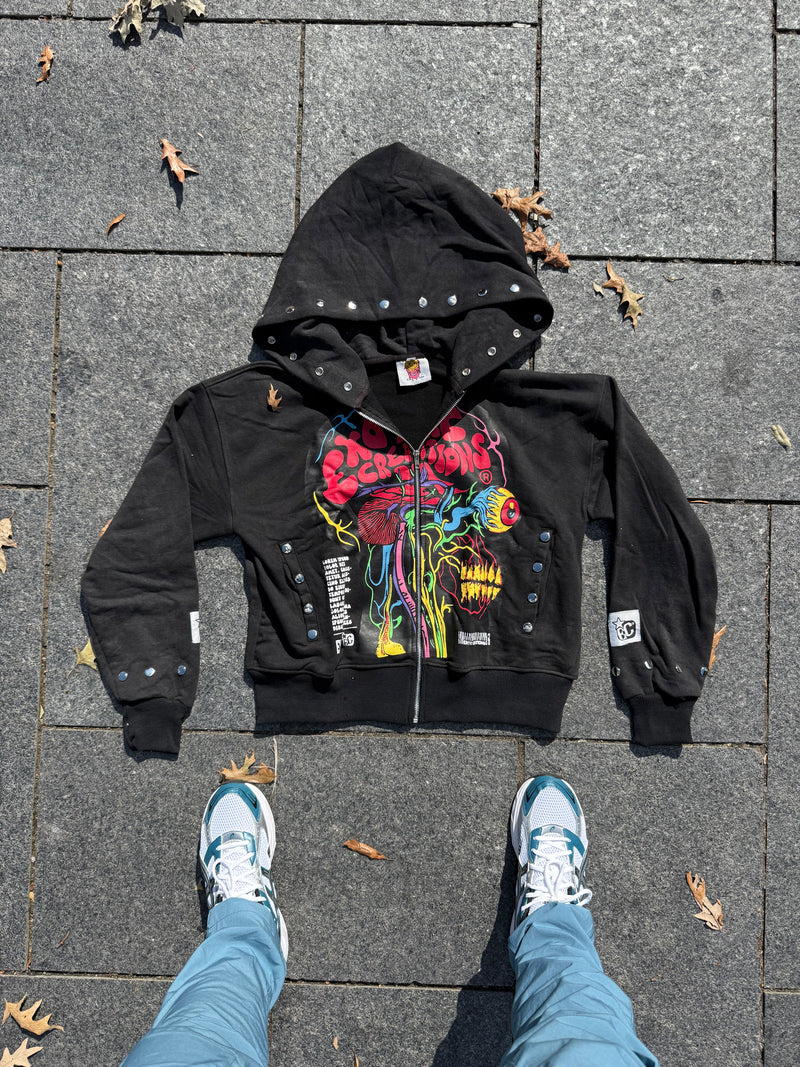 Black Brainiac Zip-Up