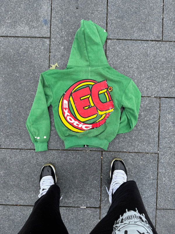 Slime Green Brainiac Zip-Up