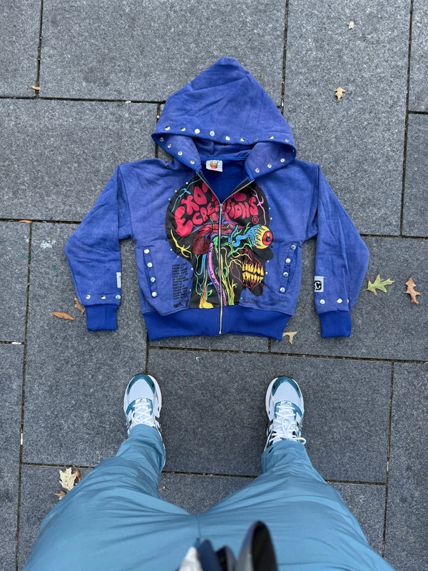 Blueberry Brainiac Zip-up