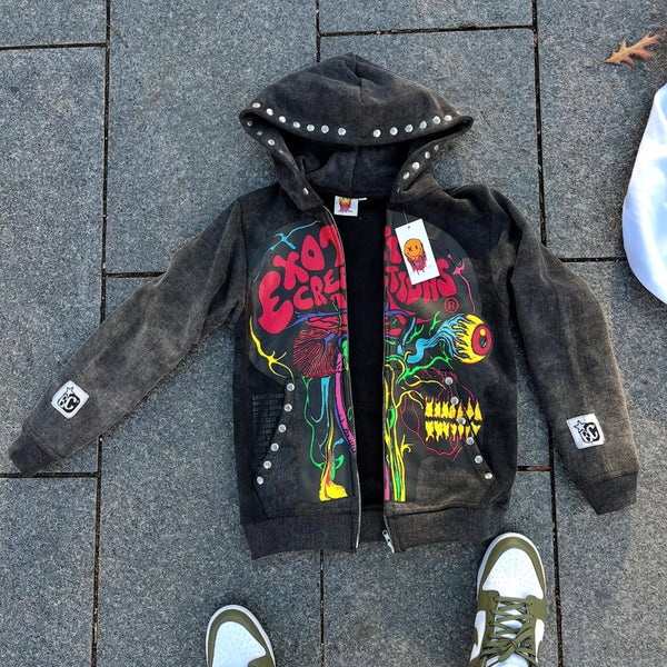 Black Brainiac Zip-Up