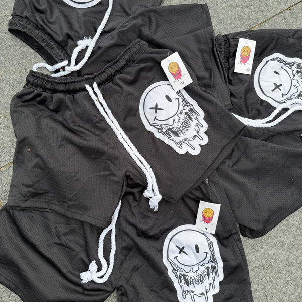 Midnight Black Mesh Shorts