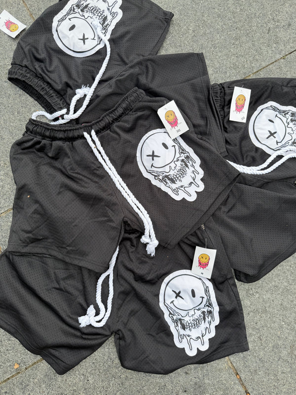 Midnight Black Mesh Shorts