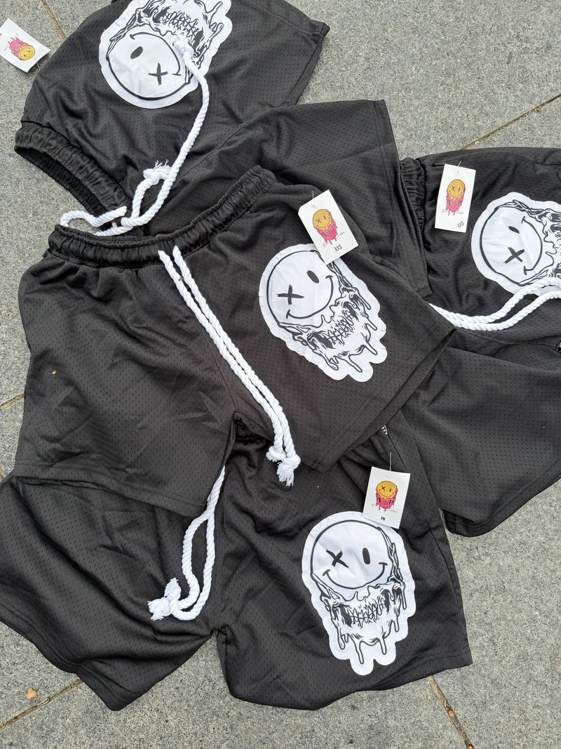 Midnight Black Mesh Shorts
