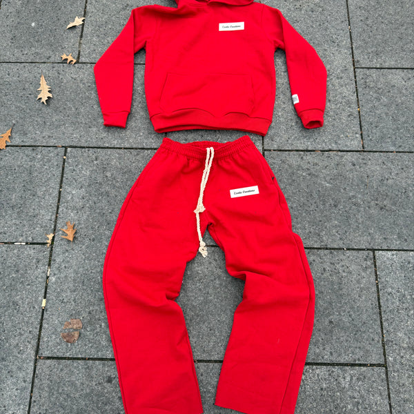 Candy Red Rubr Baggy Set