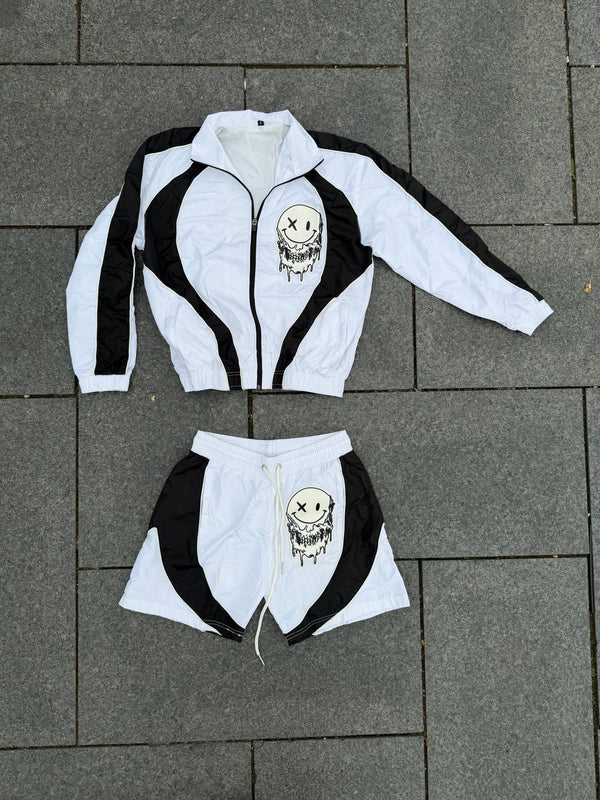 White windbreaker set
