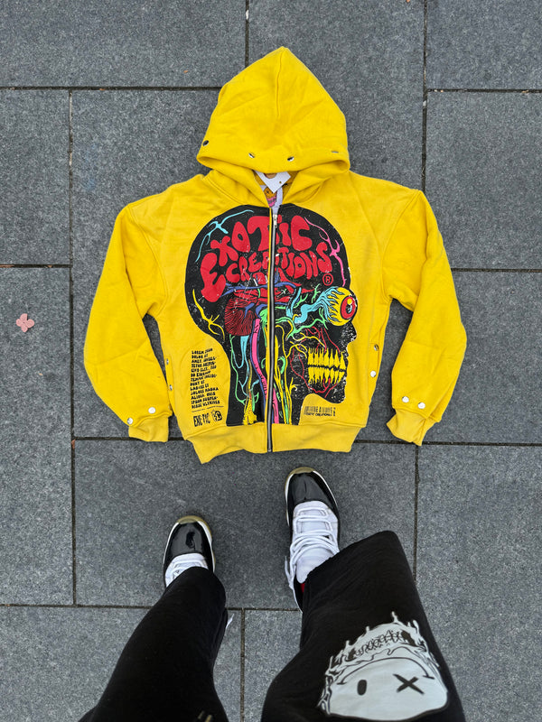 Lemon Yellow Brainiac Zip-Up