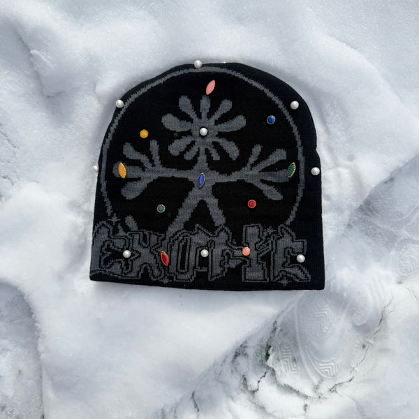 Grey/Black Splat Beanie