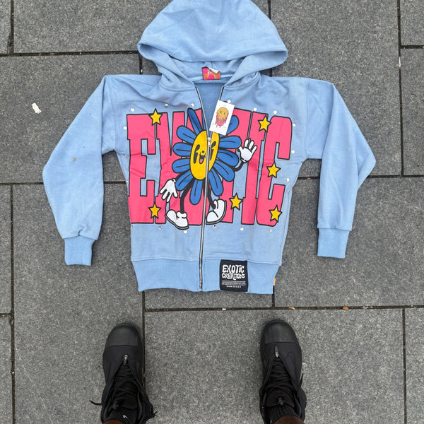 Sky Blue Sunny Daze Zip-UP