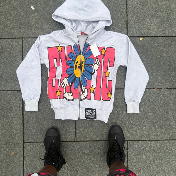Frosty White Sunny Daze ZIP-up