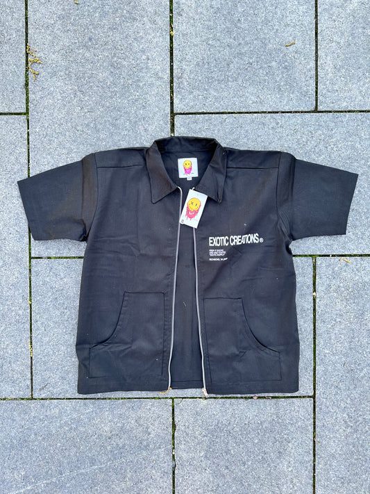 Black Construction Zip-Up