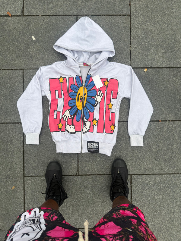 Frosty White Sunny Daze ZIP-up