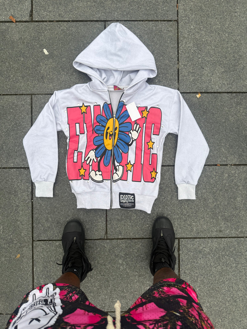 Frosty White Sunny Daze ZIP-up
