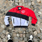 Fire red windbreaker