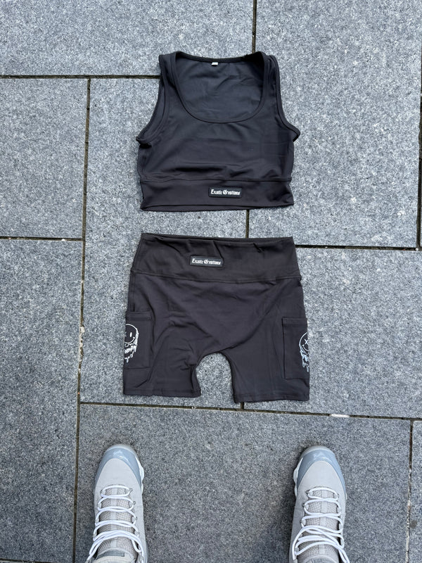 Black Womens Workout Set