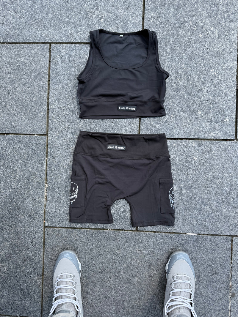 Black Womens Workout Set
