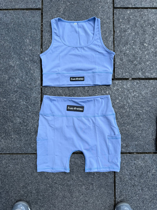 Sky Blue Women’s Workout Set