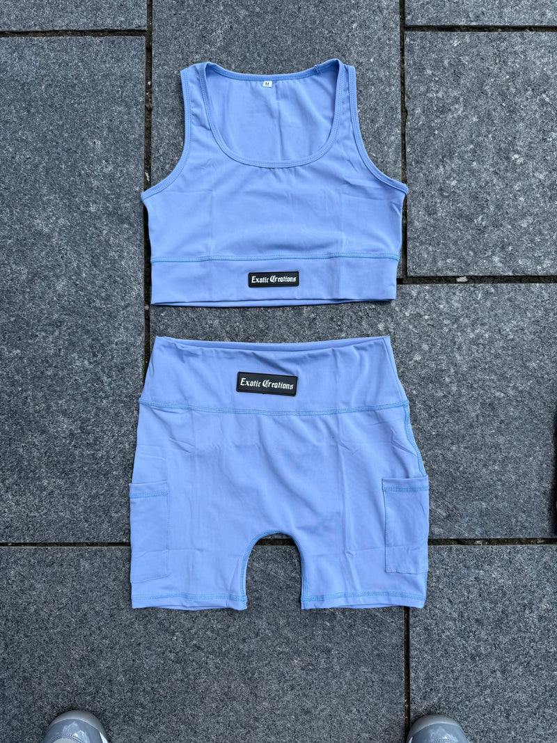 Sky Blue Women’s Workout Set