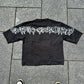 Black “The Bandit “ Cropped Crewneck