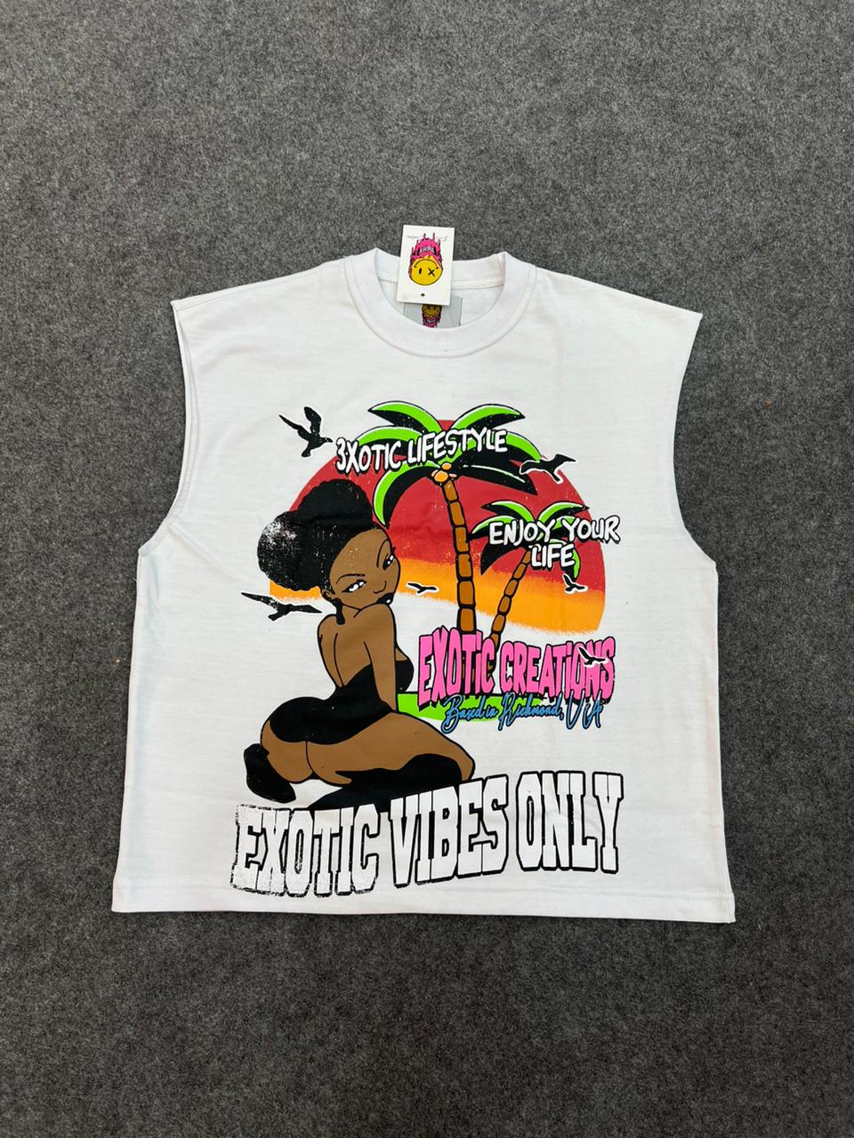 3xotic Island Tank🏝️ WHITE